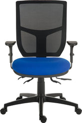 Ergo Comfort Mesh Back Ergonomic Operator Office Chair with Arms Blue - 9500MESH-BLU/0270 DD
